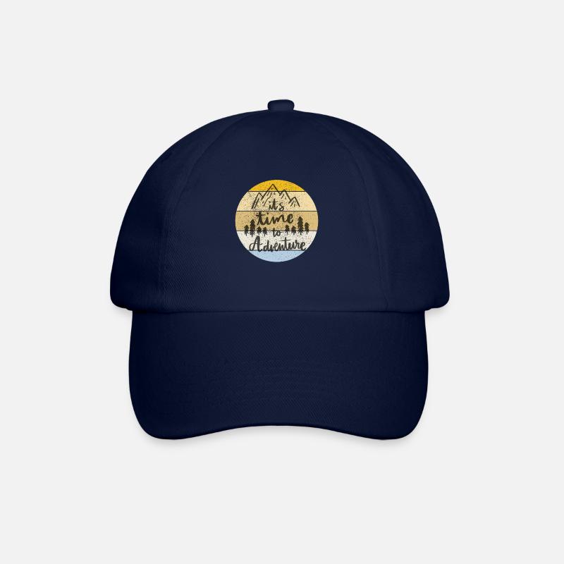it s time to Adventure - Baseballkappe - Blau/Blau
