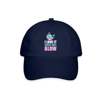 Whale Watcher Saying Whale Fans Humpback Whales - Baseball Cap - blue/blue - Front