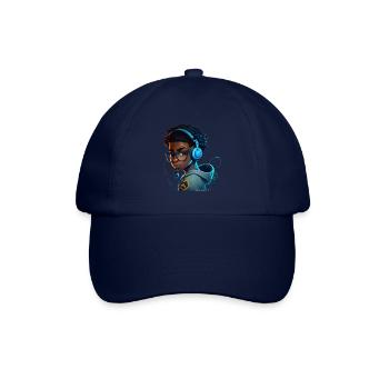 Personnage de jeu numérique avec casque - Casquette classique - bleu/bleu - Devant