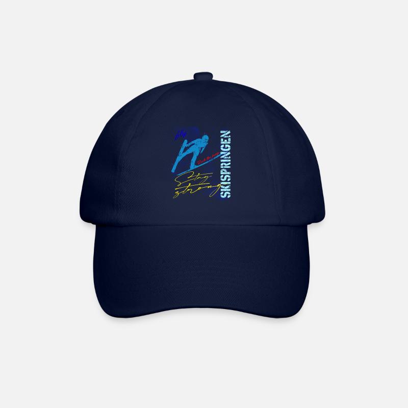 Skispringen Skispringer Wintersport - Baseballkappe - Blau/Blau