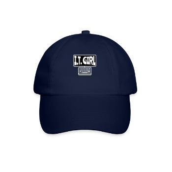 I.T. Girl, Support Women In Tech Shirt, Support Wo - Baseball Cap - blue/blue - Front