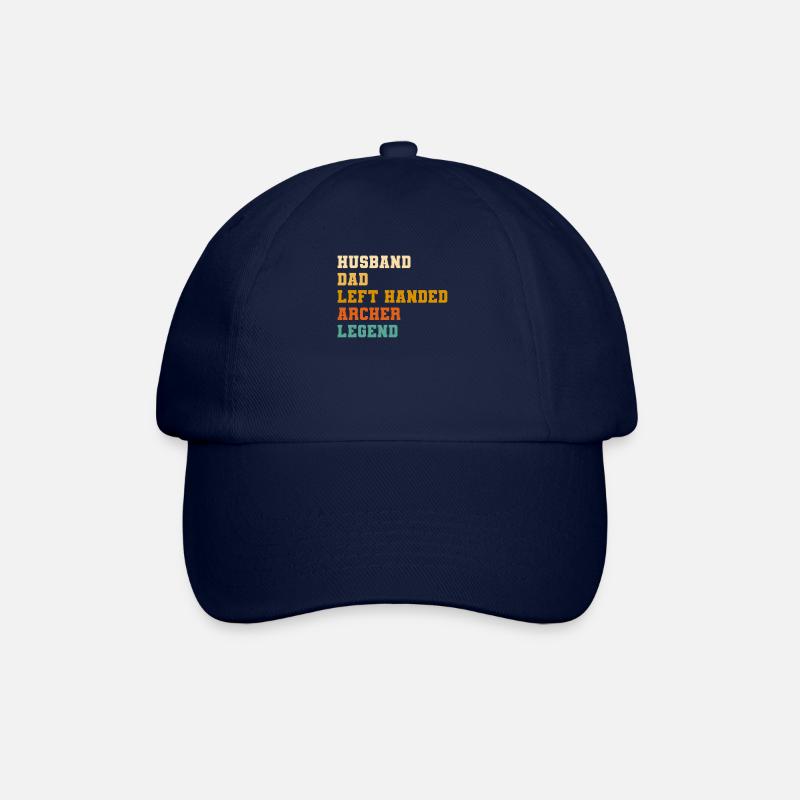 Ehemann Vater Linkshänder Bogenschütze Legende Bogenschießen - Baseballkappe - Blau/Blau
