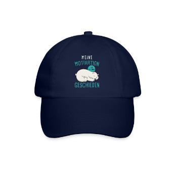 Schlafmütze Faulenzen Schlafen Pyjama Eisbär - Baseballkappe - Blau/Blau - Vorne