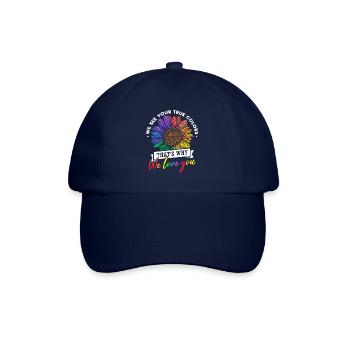 LGBT Sonnenblume - Baseballkappe - Blau/Blau - Vorne