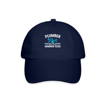 Plumber Someone Who Repairs What Your Husband - Baseball Cap - blue/blue - Front