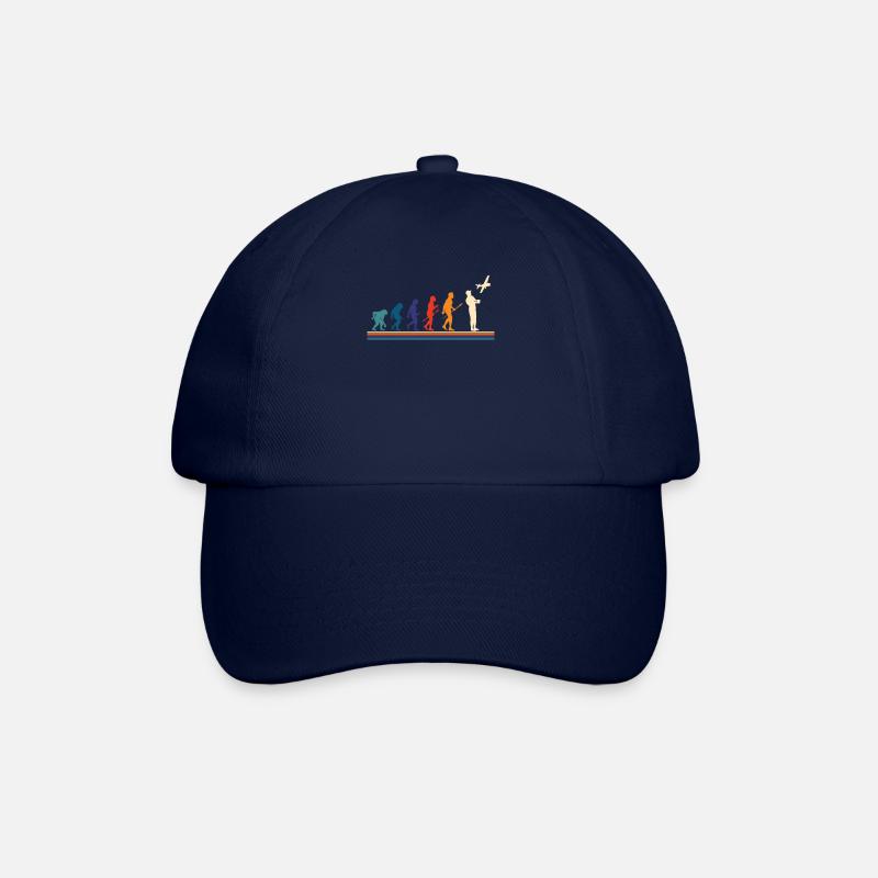 Modellflug Modellflugzeug Geschenk Modellbauer - Baseballkappe - Blau/Blau