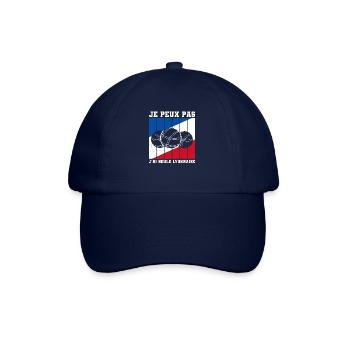 Je Peux Pas J'ai Boule Lyonnaise Pétanque Bocce - Casquette classique - bleu/bleu - Devant