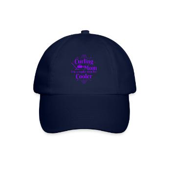 Curling Mom like a regular Mom but cooler - Baseballkappe - Blau/Blau - Vorne