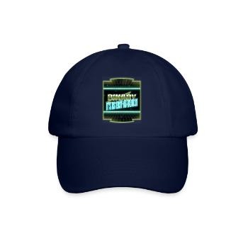 hacking computer equestrian geek fingers computer - Baseballkappe - Blau/Blau - Vorne