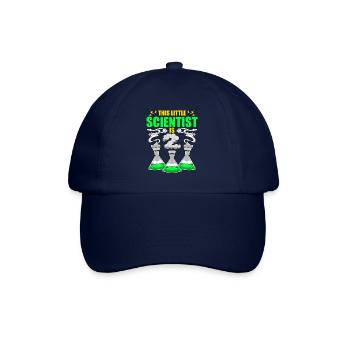 Science Birthday 2nd Science Theme Party Scientist - Baseball Cap - blue/blue - Front