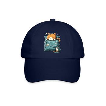 Kawaii Katze schlaf Geschenk - Baseballkappe - Blau/Blau - Vorne