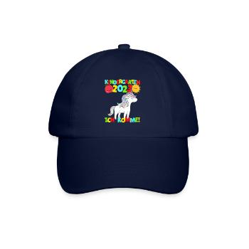 Kindergarten ich komme Kindergartenkind 2022 Kita - Baseballkappe - Blau/Blau - Vorne