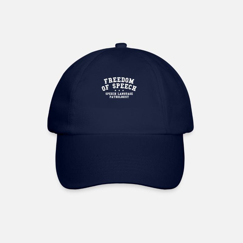 Freedom Of Speech Speech Language Pathologist SLP - Baseball Cap - blue/blue