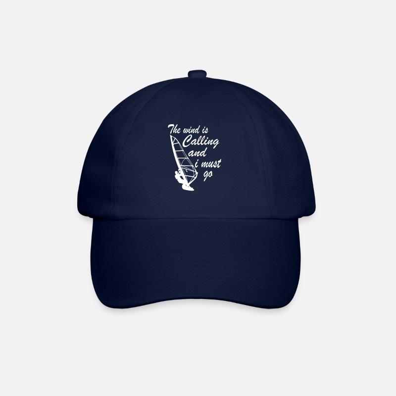 Windsurfer - Le vent appelle I must go - Casquette classique - bleu/bleu