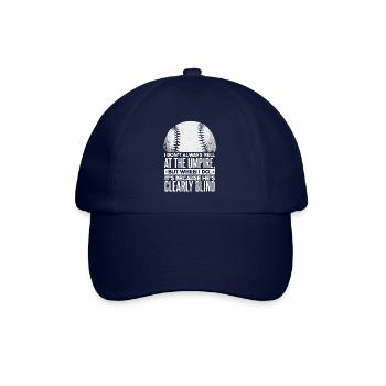 Funny Baseball Player Dad - Baseball Cap - blue/blue - Front