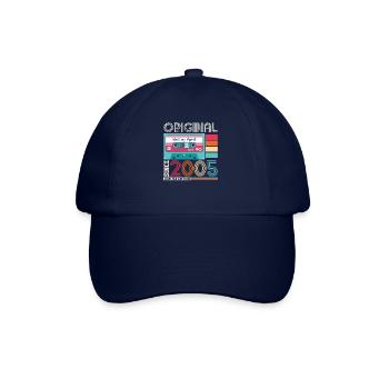 18th birthday man April vintage 2005 cassette - Baseball Cap - blue/blue - Front