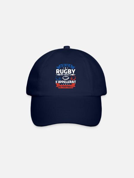 Cadeau rugbyman. cadeau rugby France. rugby fan . - Casquette classique - bleu/bleu