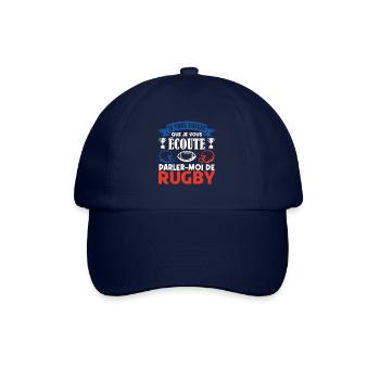 Rugbyman cadeau. Cadeau fan du rugby. joueur rugby - Casquette classique - bleu/bleu - Devant