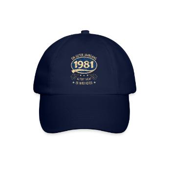 42. Geburtstag 1981 Guter Jahrgang - Baseballkappe - Blau/Blau - Vorne