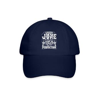 Juni 1959. Geburtstag Juni 1959 Geschenk Juni 1959 - Baseballkappe - Blau/Blau - Vorne