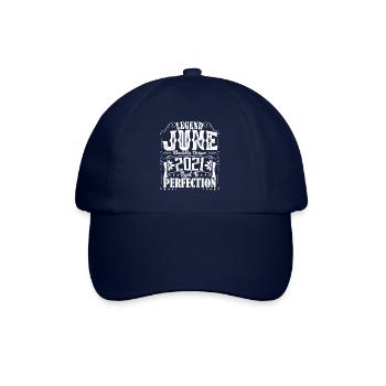 Juni 2021. Geburtstag Juni 2021 Geschenk Juni 2021 - Baseballkappe - Blau/Blau - Vorne