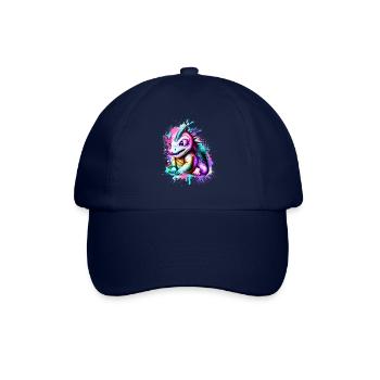 Drache Bunt - Baseballkappe - Blau/Blau - Vorne