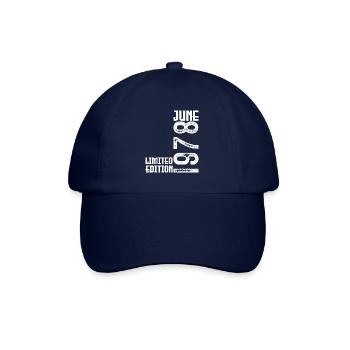 Gift June 1978 anniversary June 1978. June 1978 - Baseball Cap - blue/blue - Front