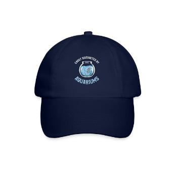 Leicht abgelenkt von Aquarien Fischzucht - Baseballkappe - Blau/Blau - Vorne