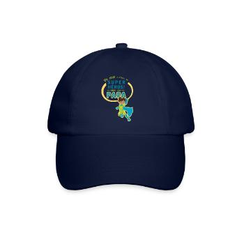 Un jour je serai un super héros comme mon papa - Casquette classique - bleu/bleu - Devant