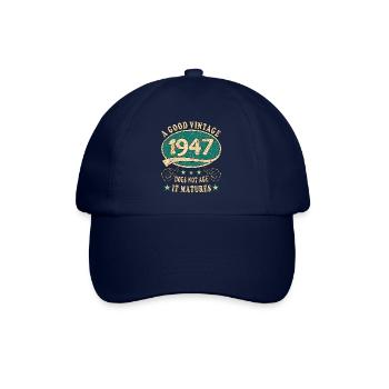 76ème Anniversaire 1947 '76 Bon Millésime - Casquette classique - bleu/bleu - Devant