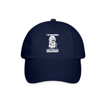 Rentner Rente Witzig Dont Forget My Discount - Baseballkappe - Blau/Blau - Vorne