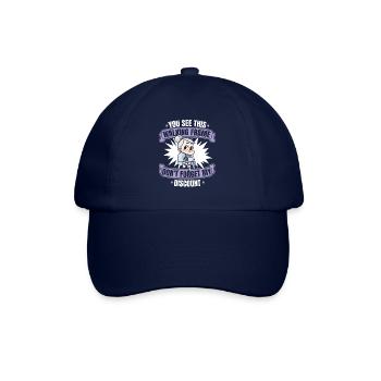 Rentner Rente Oma Dont Forget My Discount - Baseballkappe - Blau/Blau - Vorne