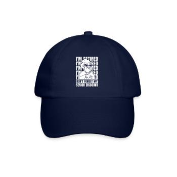 Pensioner pension funny - Baseball Cap - blue/blue - Front