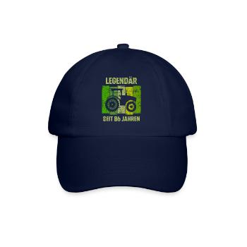 86 Geburtstag Geschenk 86. Landwirt Spruch - Baseballkappe - Blau/Blau - Vorne