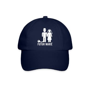 EVG Enterrement de vie de garçon cadeau humour - Casquette classique - bleu/bleu - Devant
