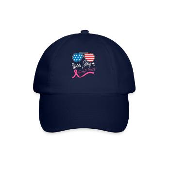 Drapeau américain Lunettes de soleil Rayures Rayures Poitrine - Casquette classique - bleu/bleu - Devant
