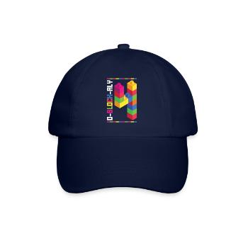 Spielzeugblöcke Geburtstag für Blockbau 4. - Casquette classique - bleu/bleu - Devant