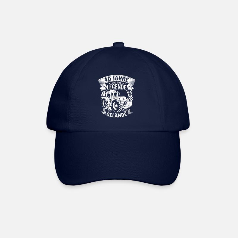 Landwirt Geschenk 40. Geburtstag 40 Jahre - Baseballkappe - Blau/Blau