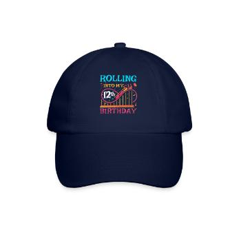 Roller Coaster Kid - Rolling Into My 12th Birthday - Casquette classique - bleu/bleu - Devant