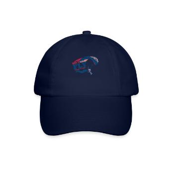 Born To Fly Forced To Work Paramotor Pilot - Baseball Cap - blue/blue - Front
