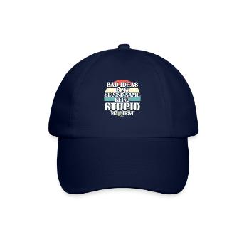 Schwarzer Humor - Baseballkappe - Blau/Blau - Vorne