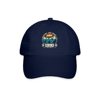 August 1990. Birthday gift August 1990. August - Baseball Cap - blue/blue - Front