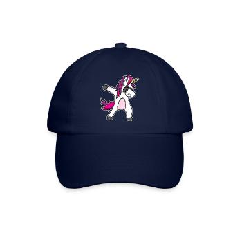 Einhorn Dabbing - Fantastisch Lustiges Design - Baseballkappe - Blau/Blau - Vorne