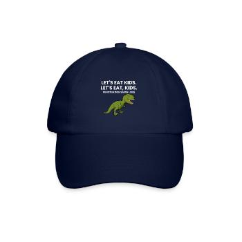 Funny Let's Eat Kids Punctuation Saves Lives - Baseball Cap - blue/blue - Front