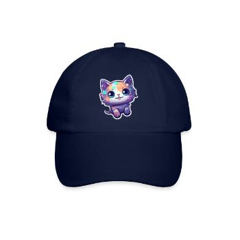 a cute kitty - Baseball Cap - blue/blue - Front