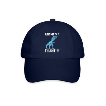 Judit Dino TRex Überbiss Dinosaurier Meme T-Rex - Baseballkappe - Blau/Blau - Vorne