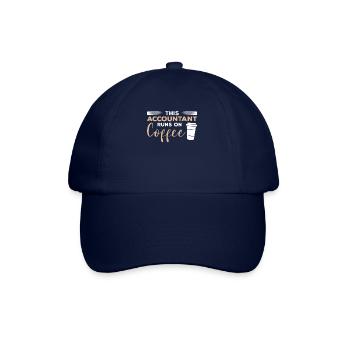 Ce comptable fonctionne sur Coffee Accounting CPA - Casquette classique - bleu/bleu - Devant