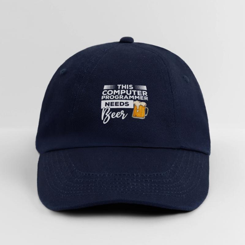 This Computer Programmer Needs Beer Programming Baseball Cap
