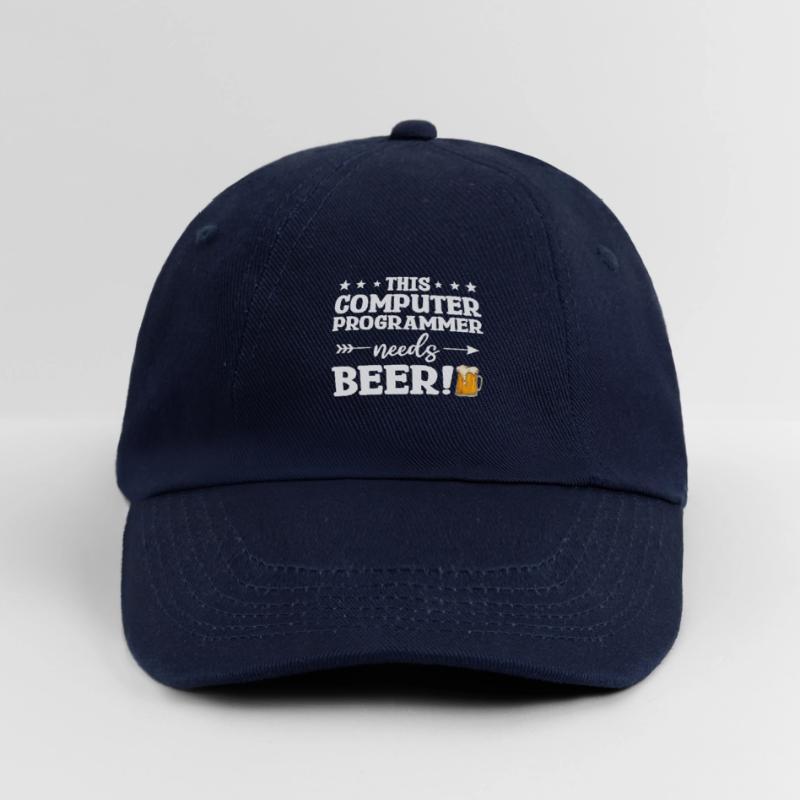 This Computer Programmer Needs Beer Programming Baseball Cap