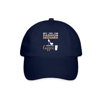 This Fashion Designer Runs On Coffee Designing - Baseball Cap - blue/blue - Front